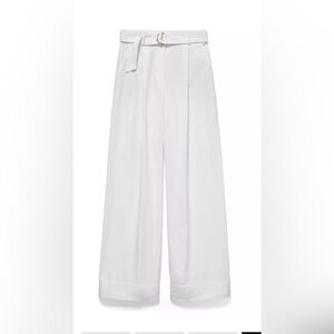 ☘️NWT Loft Peyton wide leg trousers, white, size 6 tall